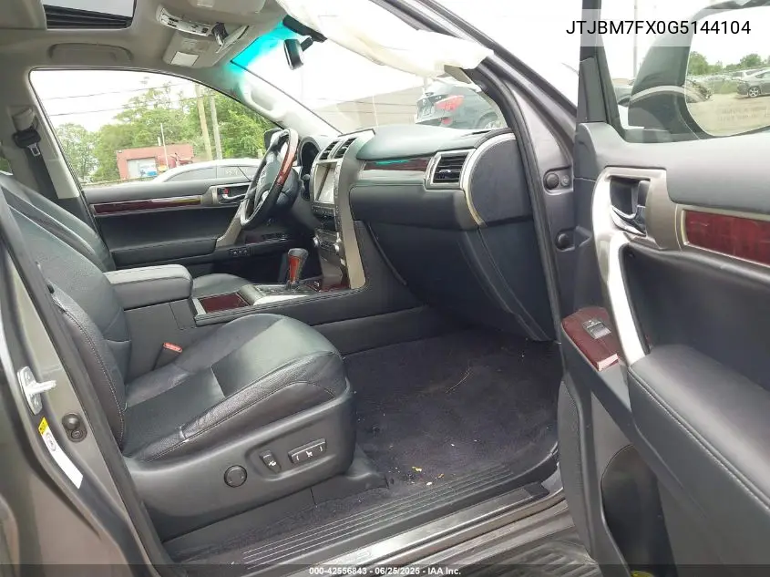 2016 Lexus Gx 460 VIN: JTJBM7FX0G5144104 Lot: 42556843