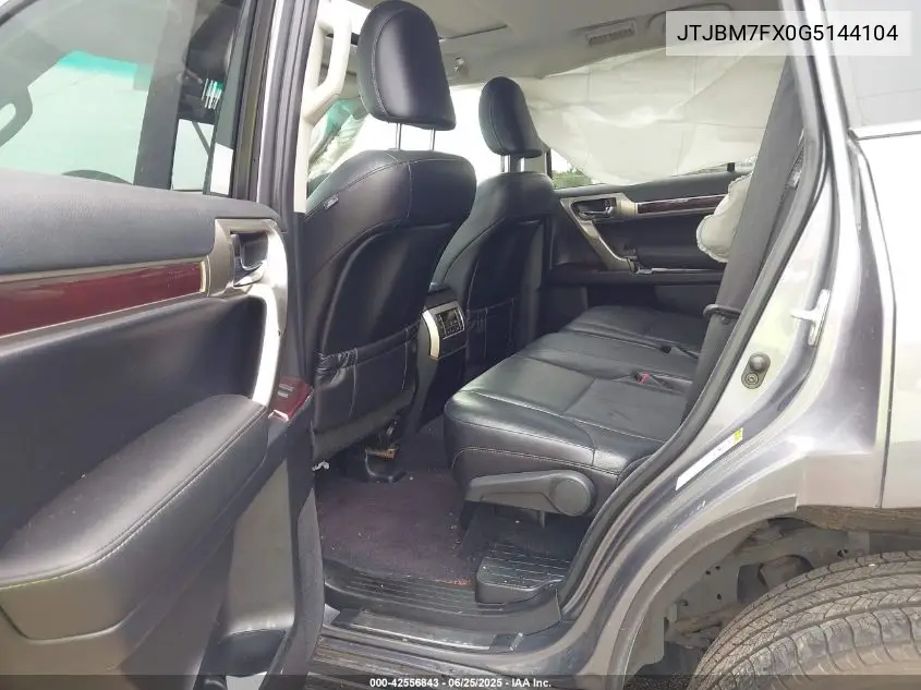 2016 Lexus Gx 460 VIN: JTJBM7FX0G5144104 Lot: 42556843