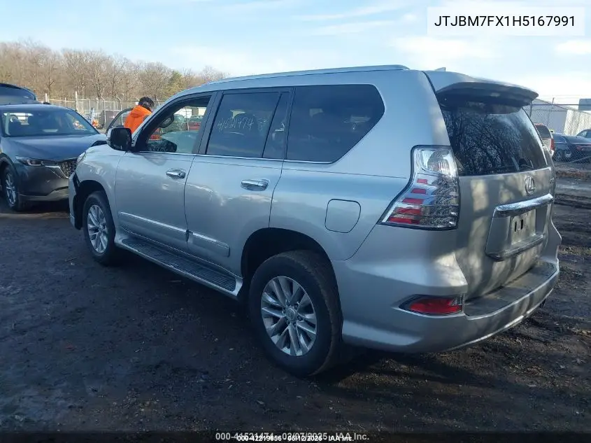 2017 Lexus Gx 460 VIN: JTJBM7FX1H5167991 Lot: 42219656