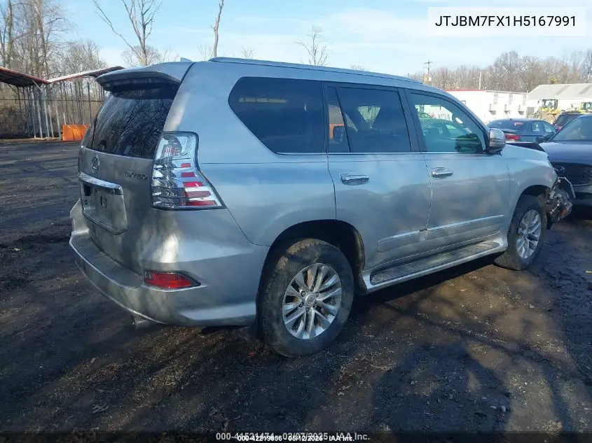 2017 Lexus Gx 460 VIN: JTJBM7FX1H5167991 Lot: 42219656