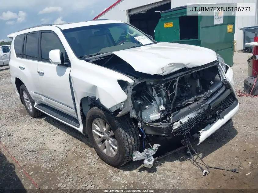 2018 Lexus Gx 460 VIN: JTJBM7FX8J5186771 Lot: 42169289