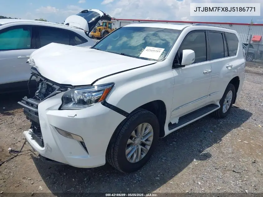 2018 Lexus Gx 460 VIN: JTJBM7FX8J5186771 Lot: 42169289
