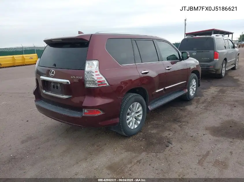 2018 Lexus Gx 460 VIN: JTJBM7FX0J5186621 Lot: 42552331