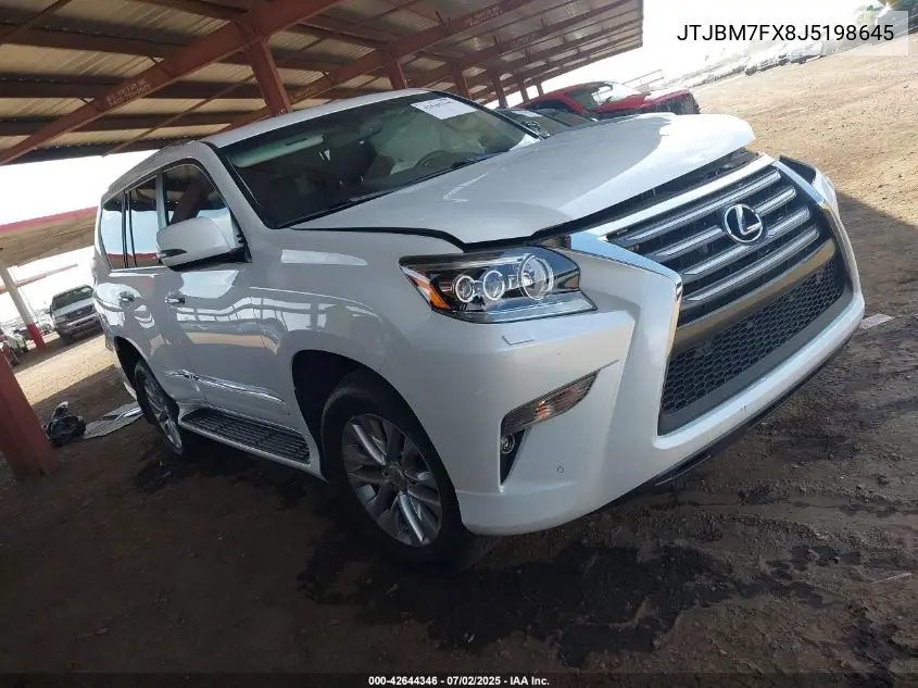 2018 Lexus Gx 460 VIN: JTJBM7FX8J5198645 Lot: 42644346