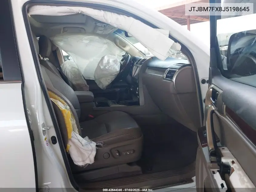 2018 Lexus Gx 460 VIN: JTJBM7FX8J5198645 Lot: 42644346