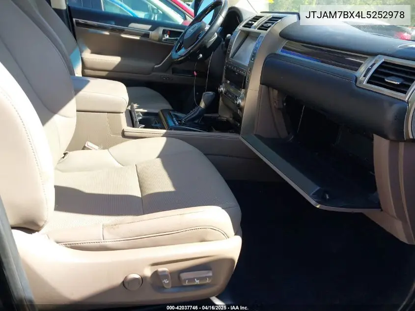 2020 Lexus Gx 460 Premium VIN: JTJAM7BX4L5252978 Lot: 42037746