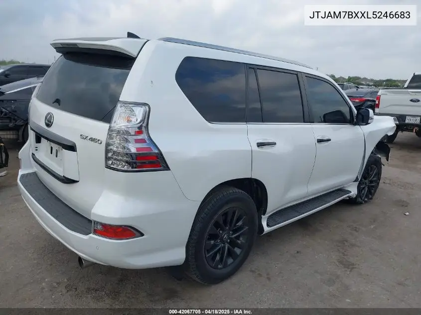 2020 Lexus Gx 460 Premium VIN: JTJAM7BXXL5246683 Lot: 42067705