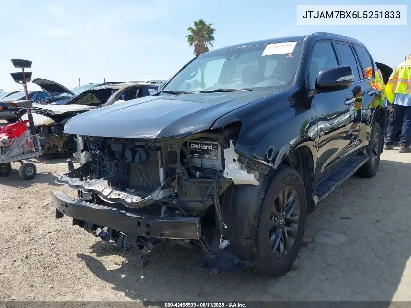 2020 Lexus Gx 460 Premium VIN: JTJAM7BX6L5251833 Lot: 42465939