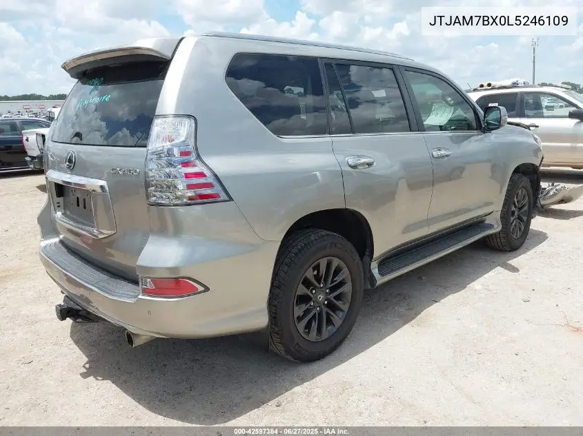 2020 Lexus Gx 460 Premium VIN: JTJAM7BX0L5246109 Lot: 42597384