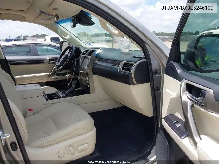 2020 Lexus Gx 460 Premium VIN: JTJAM7BX0L5246109 Lot: 42597384