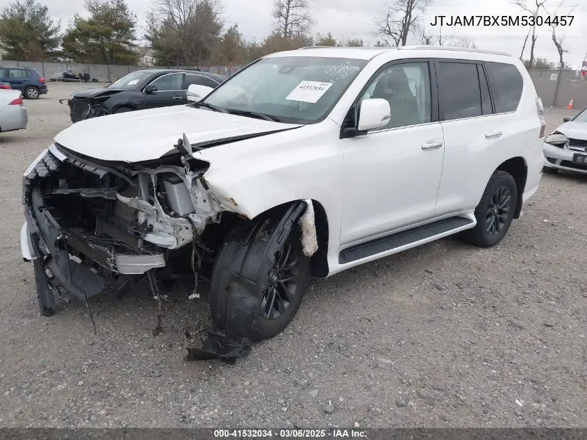 2021 Lexus Gx 460 Premium VIN: JTJAM7BX5M5304457 Lot: 41532034