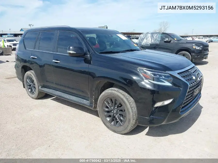 2021 Lexus Gx 460 Premium VIN: JTJAM7BX0M5293156 Lot: 41780042