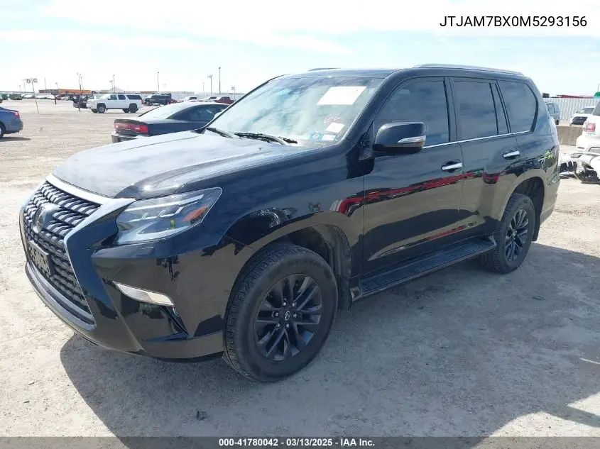 2021 Lexus Gx 460 Premium VIN: JTJAM7BX0M5293156 Lot: 41780042