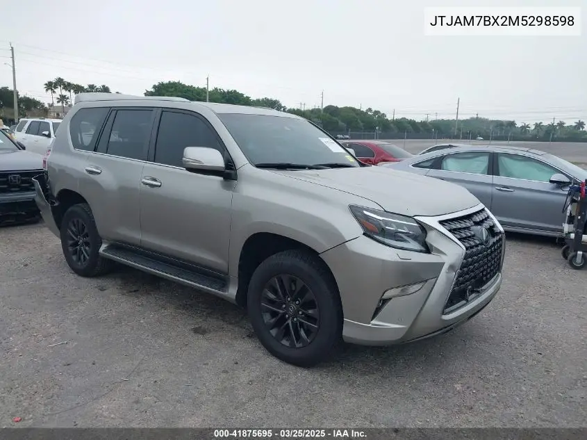 2021 Lexus Gx 460 Premium VIN: JTJAM7BX2M5298598 Lot: 41875695