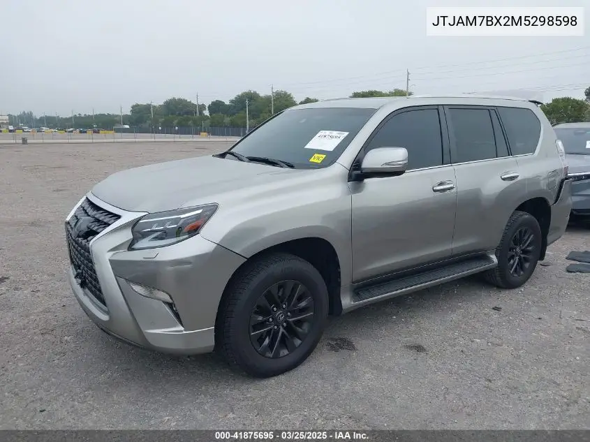 2021 Lexus Gx 460 Premium VIN: JTJAM7BX2M5298598 Lot: 41875695