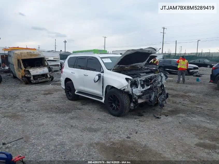 2021 Lexus Gx 460 Premium VIN: JTJAM7BX8M5289419 Lot: 42037078