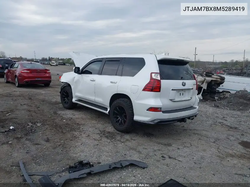 2021 Lexus Gx 460 Premium VIN: JTJAM7BX8M5289419 Lot: 42037078