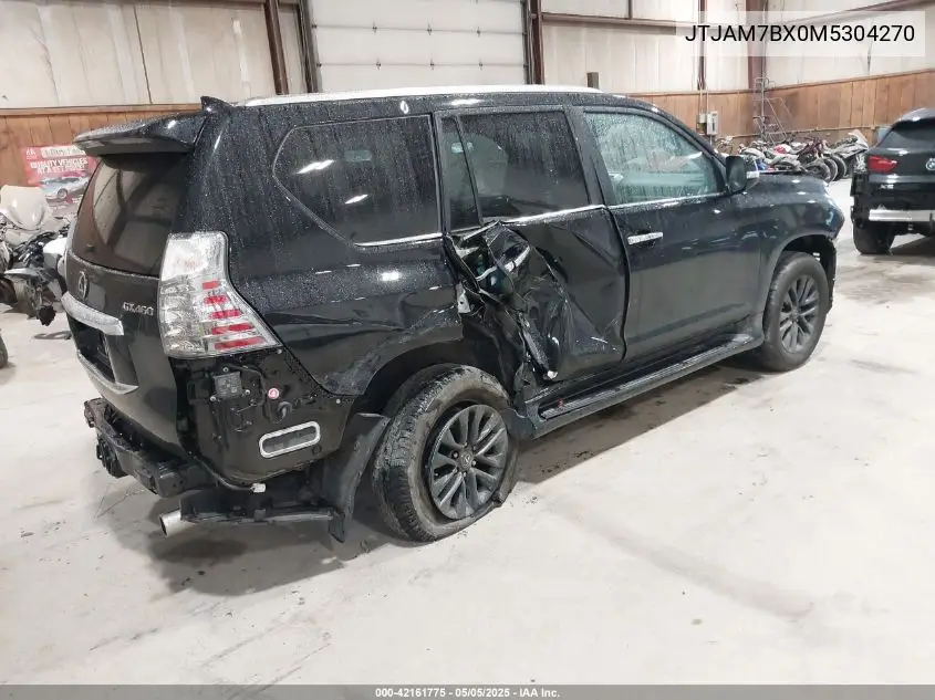 2021 Lexus Gx 460 Premium VIN: JTJAM7BX0M5304270 Lot: 42161775