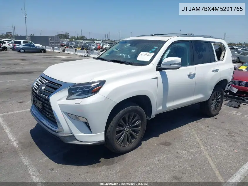 2021 Lexus Gx 460 Premium VIN: JTJAM7BX4M5291765 Lot: 42397407