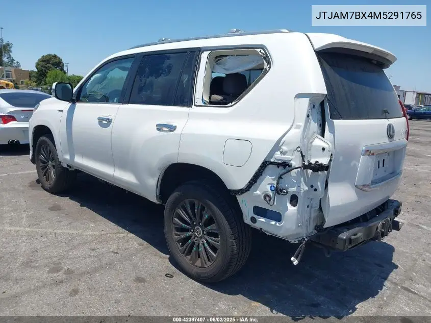 2021 Lexus Gx 460 Premium VIN: JTJAM7BX4M5291765 Lot: 42397407