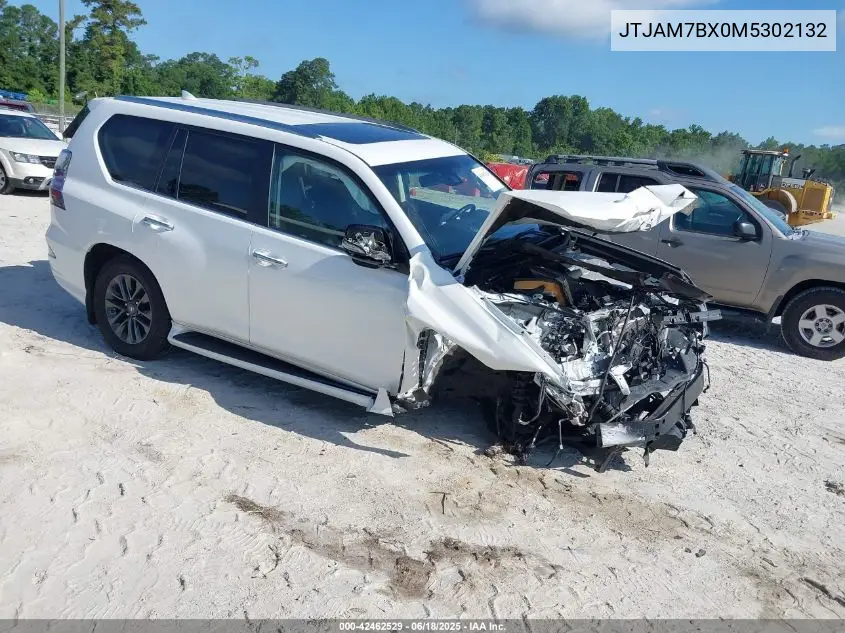 2021 Lexus Gx 460 Premium VIN: JTJAM7BX0M5302132 Lot: 42462529