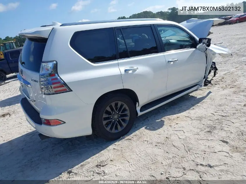 2021 Lexus Gx 460 Premium VIN: JTJAM7BX0M5302132 Lot: 42462529