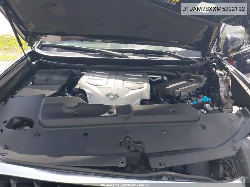 2021 Lexus Gx 460 Premium VIN: JTJAM7BXXM5292192 Lot: 42551793