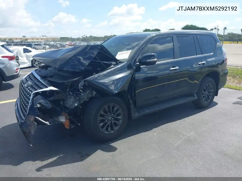 2021 Lexus Gx 460 Premium VIN: JTJAM7BXXM5292192 Lot: 42551793
