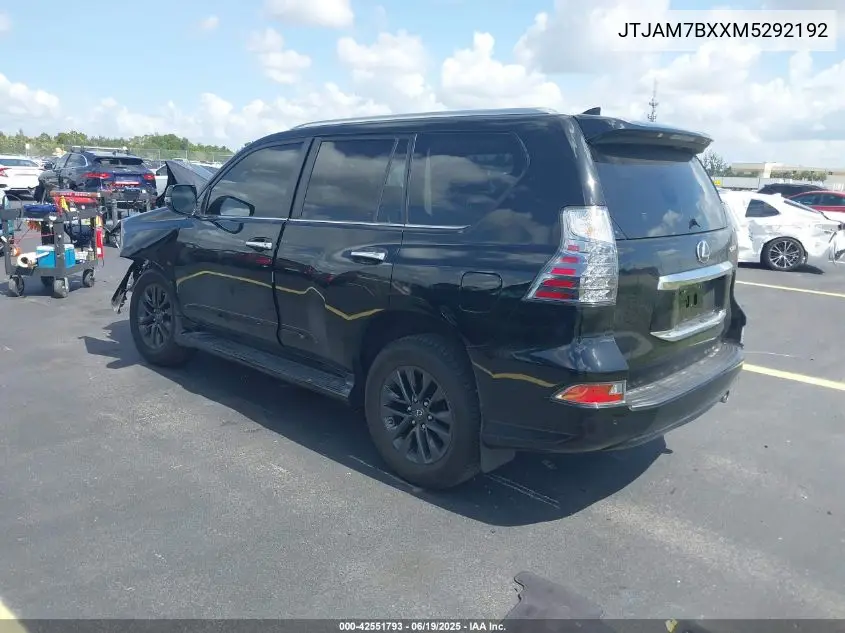 2021 Lexus Gx 460 Premium VIN: JTJAM7BXXM5292192 Lot: 42551793