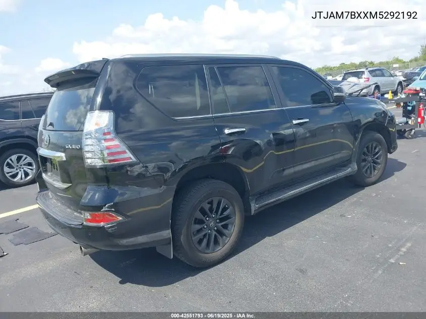 2021 Lexus Gx 460 Premium VIN: JTJAM7BXXM5292192 Lot: 42551793