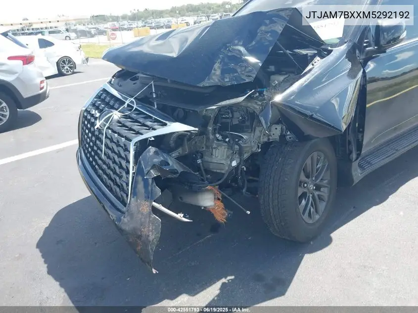 2021 Lexus Gx 460 Premium VIN: JTJAM7BXXM5292192 Lot: 42551793