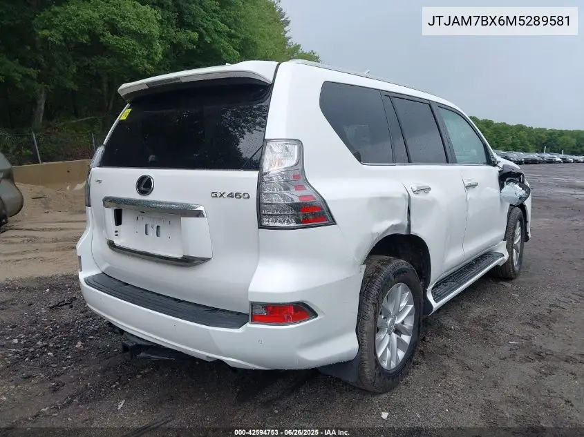 2021 Lexus Gx 460 Premium VIN: JTJAM7BX6M5289581 Lot: 42594753