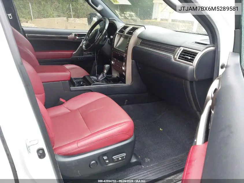 2021 Lexus Gx 460 Premium VIN: JTJAM7BX6M5289581 Lot: 42594753