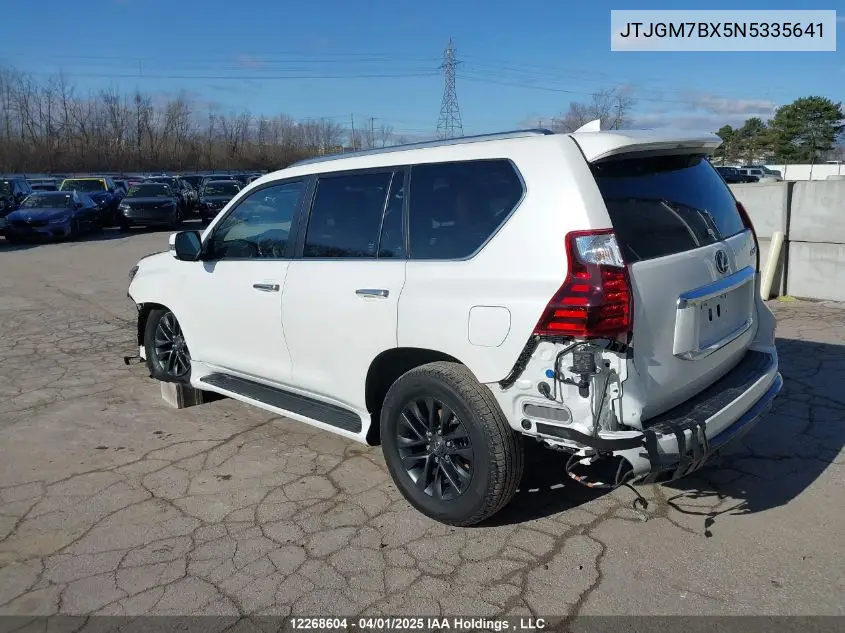 2022 Lexus Gx 460 Luxury VIN: JTJGM7BX5N5335641 Lot: 12268604
