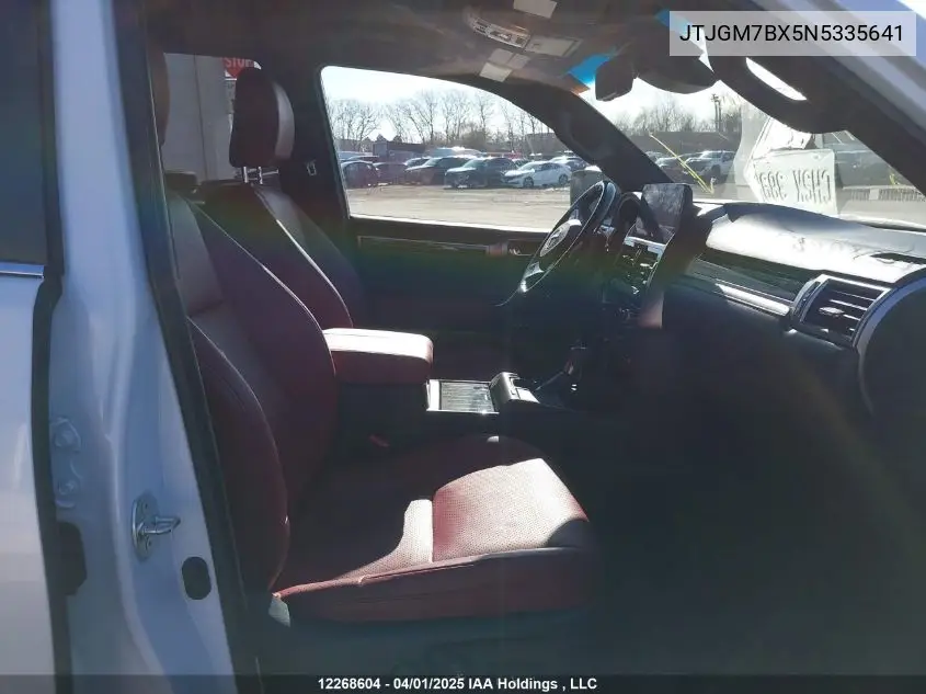 2022 Lexus Gx 460 Luxury VIN: JTJGM7BX5N5335641 Lot: 12268604