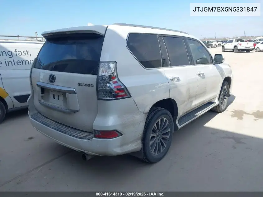 2022 Lexus Gx 460 Luxury VIN: JTJGM7BX5N5331847 Lot: 41614319