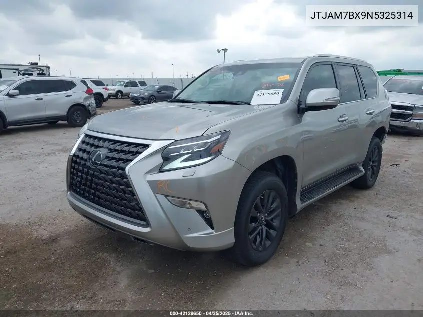 2022 Lexus Gx 460 Premium VIN: JTJAM7BX9N5325314 Lot: 42129650