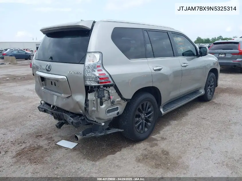 2022 Lexus Gx 460 Premium VIN: JTJAM7BX9N5325314 Lot: 42129650
