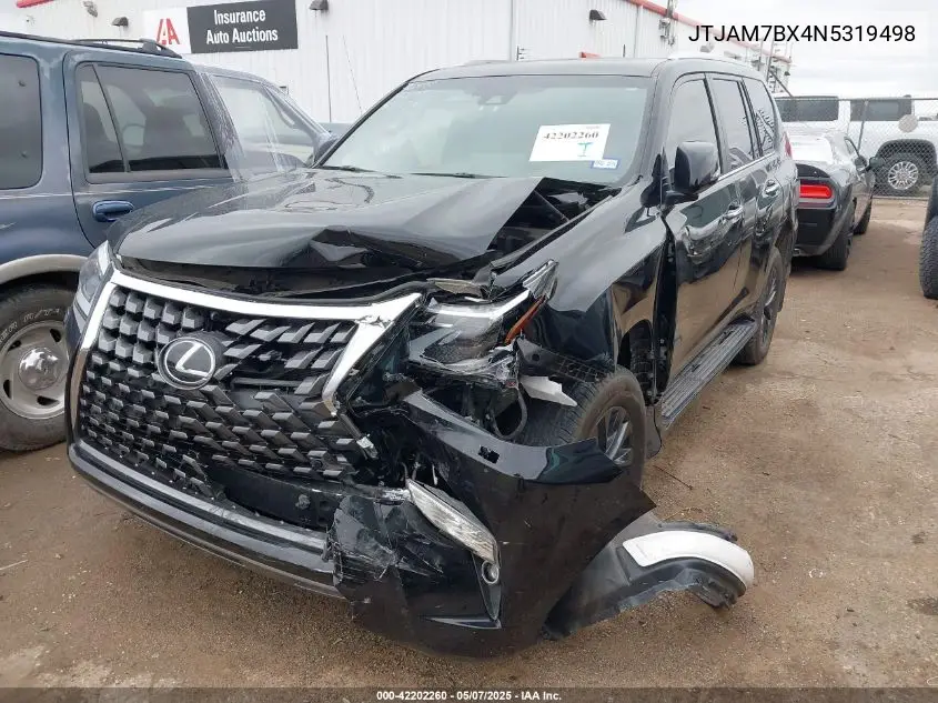 2022 Lexus Gx 460 Premium VIN: JTJAM7BX4N5319498 Lot: 42202260