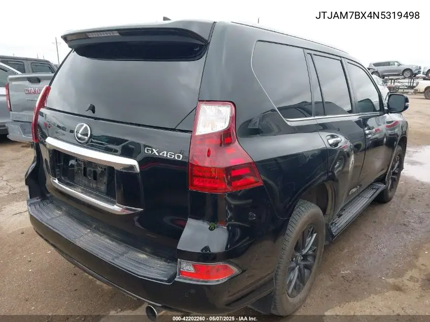 2022 Lexus Gx 460 Premium VIN: JTJAM7BX4N5319498 Lot: 42202260