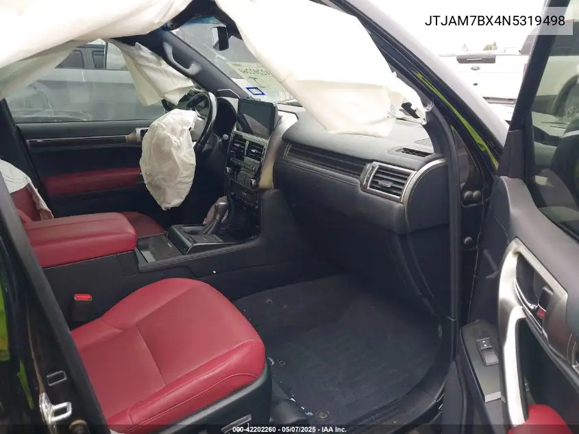 2022 Lexus Gx 460 Premium VIN: JTJAM7BX4N5319498 Lot: 42202260