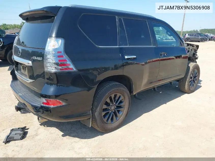 2022 Lexus Gx 460 Premium VIN: JTJAM7BX9N5306908 Lot: 42249308