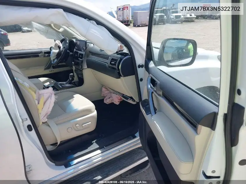 2022 Lexus Gx 460 Premium VIN: JTJAM7BX3N5322702 Lot: 42426108