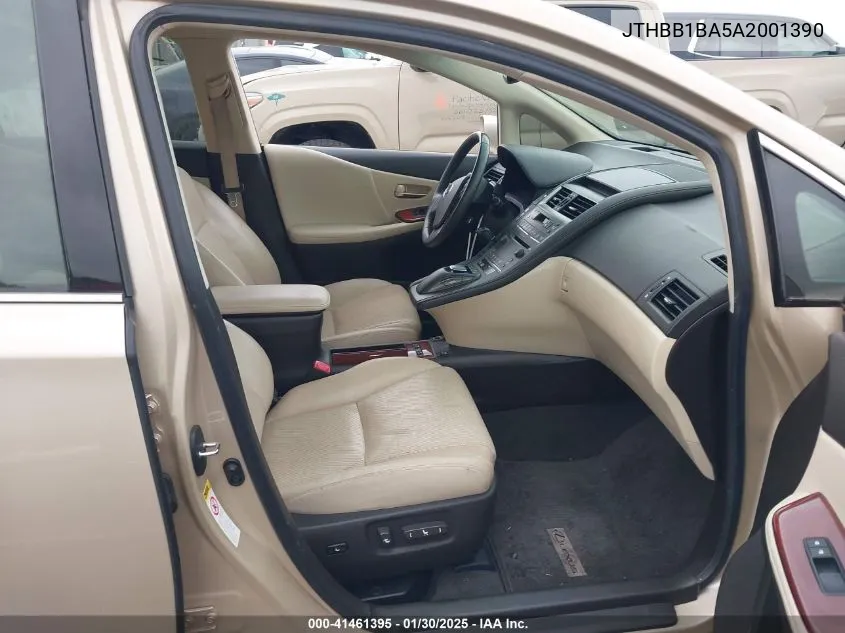 2010 Lexus Hs 250H Premium VIN: JTHBB1BA5A2001390 Lot: 41461395