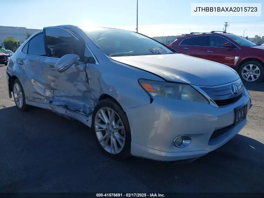 2010 Lexus Hs 250H Premium VIN: JTHBB1BAXA2015723 Lot: 41578691