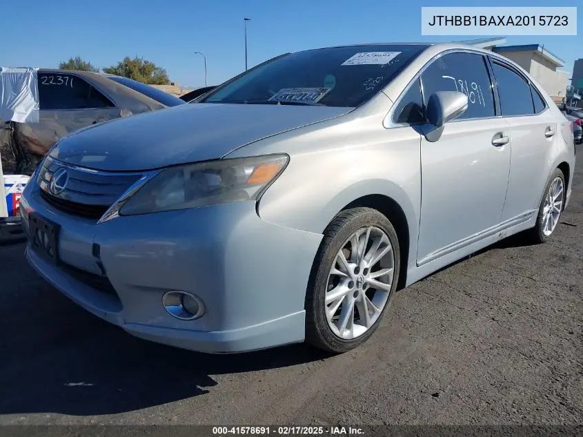 2010 Lexus Hs 250H Premium VIN: JTHBB1BAXA2015723 Lot: 41578691