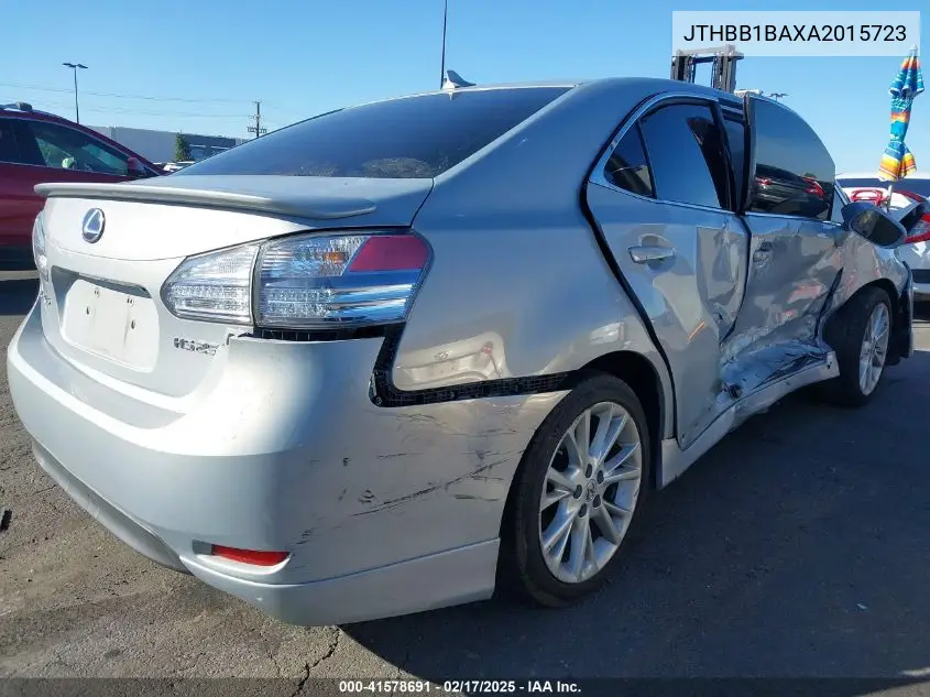 2010 Lexus Hs 250H Premium VIN: JTHBB1BAXA2015723 Lot: 41578691