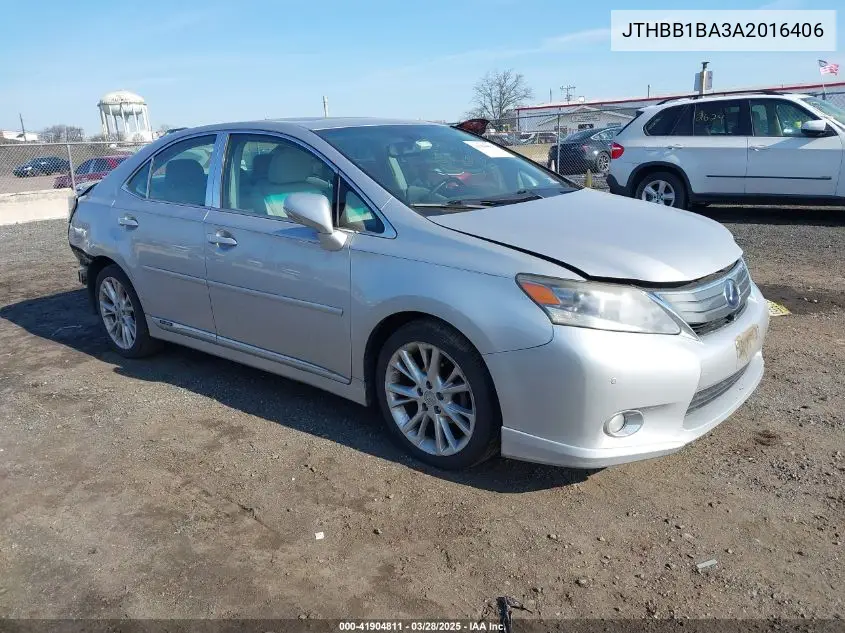 2010 Lexus Hs 250H Premium VIN: JTHBB1BA3A2016406 Lot: 41904811