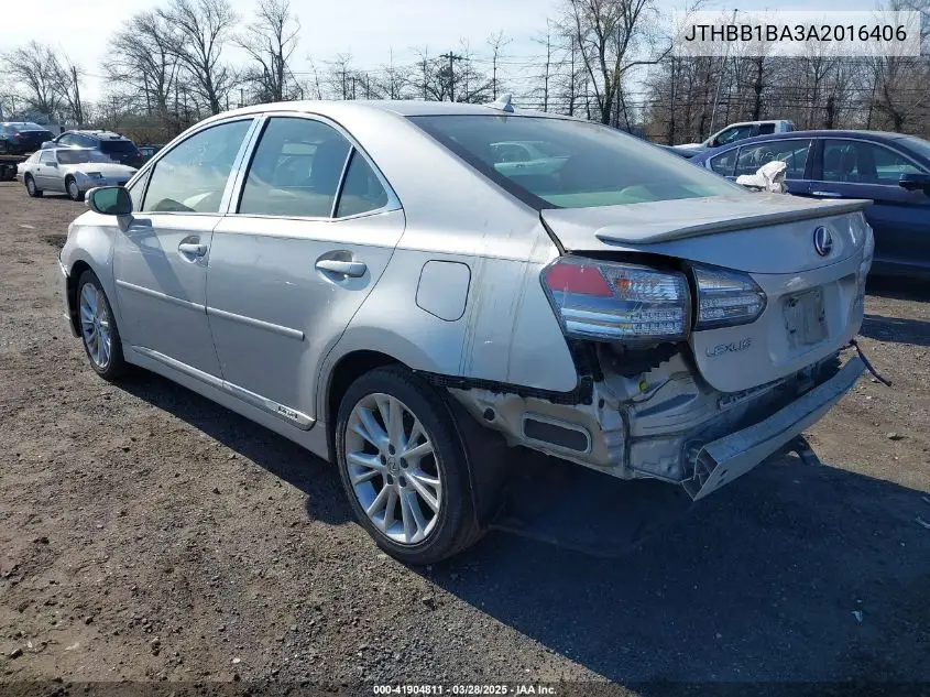 2010 Lexus Hs 250H Premium VIN: JTHBB1BA3A2016406 Lot: 41904811