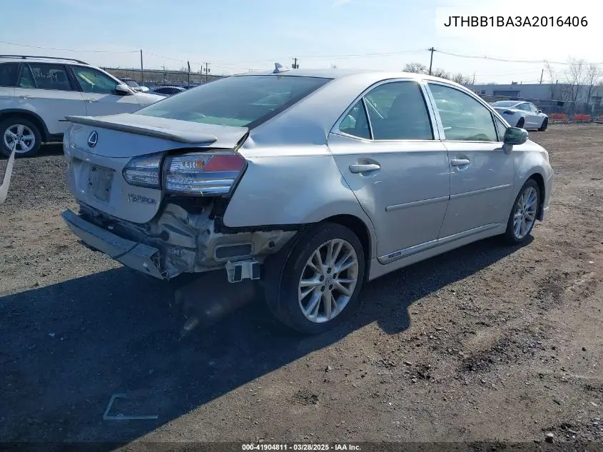 2010 Lexus Hs 250H Premium VIN: JTHBB1BA3A2016406 Lot: 41904811